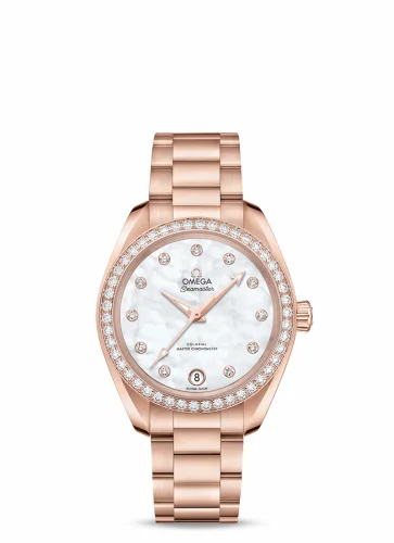 Omega Seamaster Aqua Terra 150M Master Chronometer 34 Sedna Gold / Diamond / MOP / Bracelet 220.55.34.20.55.001 (22055342055001)
